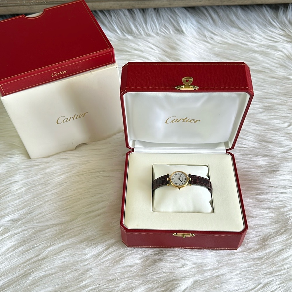 💯 authentic vintage 18k cartier watch